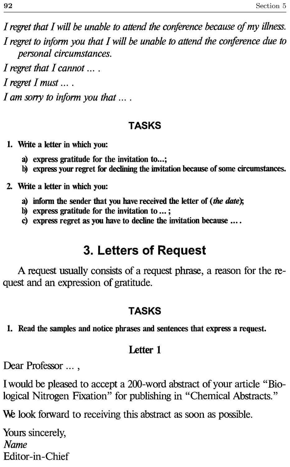 3. Letters of Request