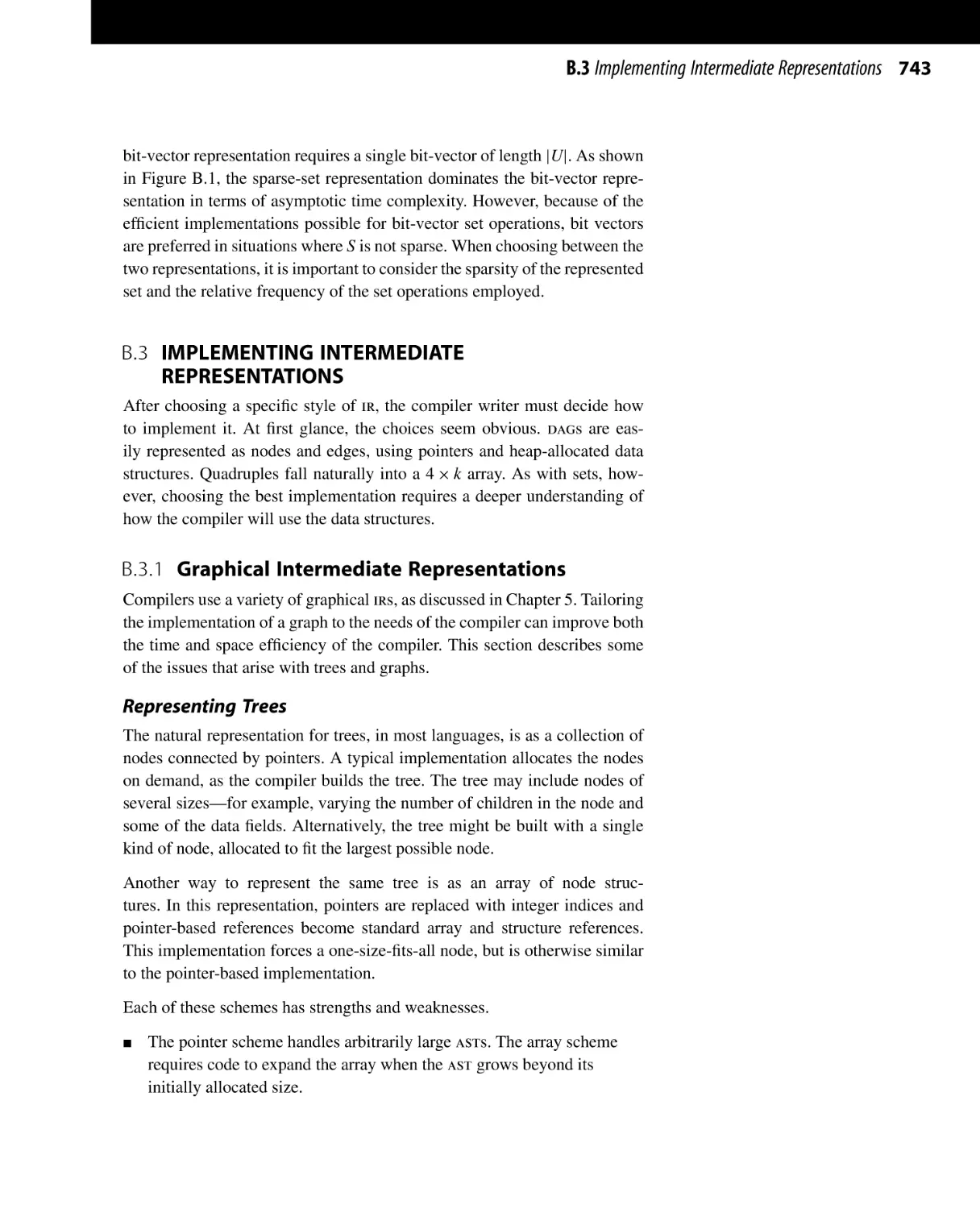 B.3 Implementing Intermediate Representations