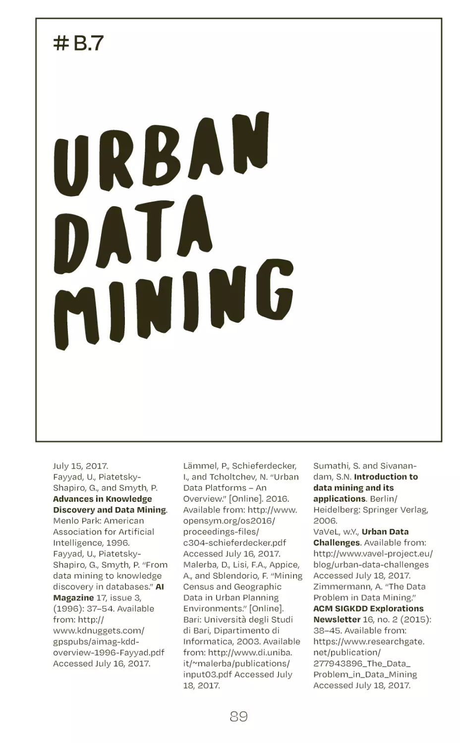 # B.7 urban data mining