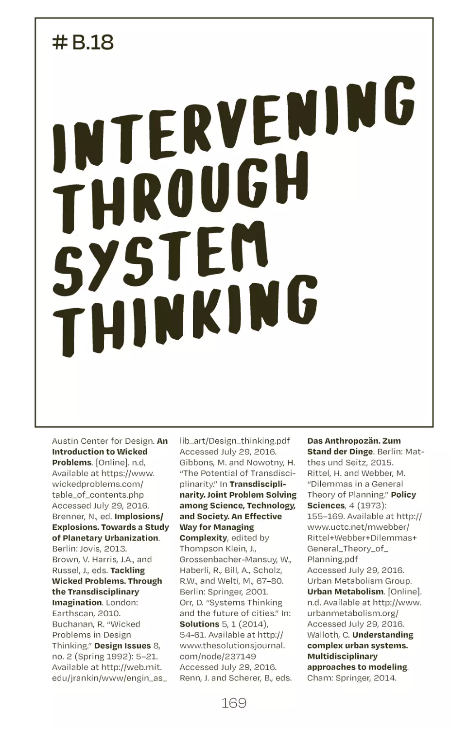 # B.18 intervening through system thinking