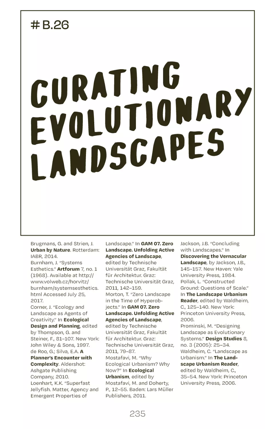 # B.26 curating evolutionary landscapes