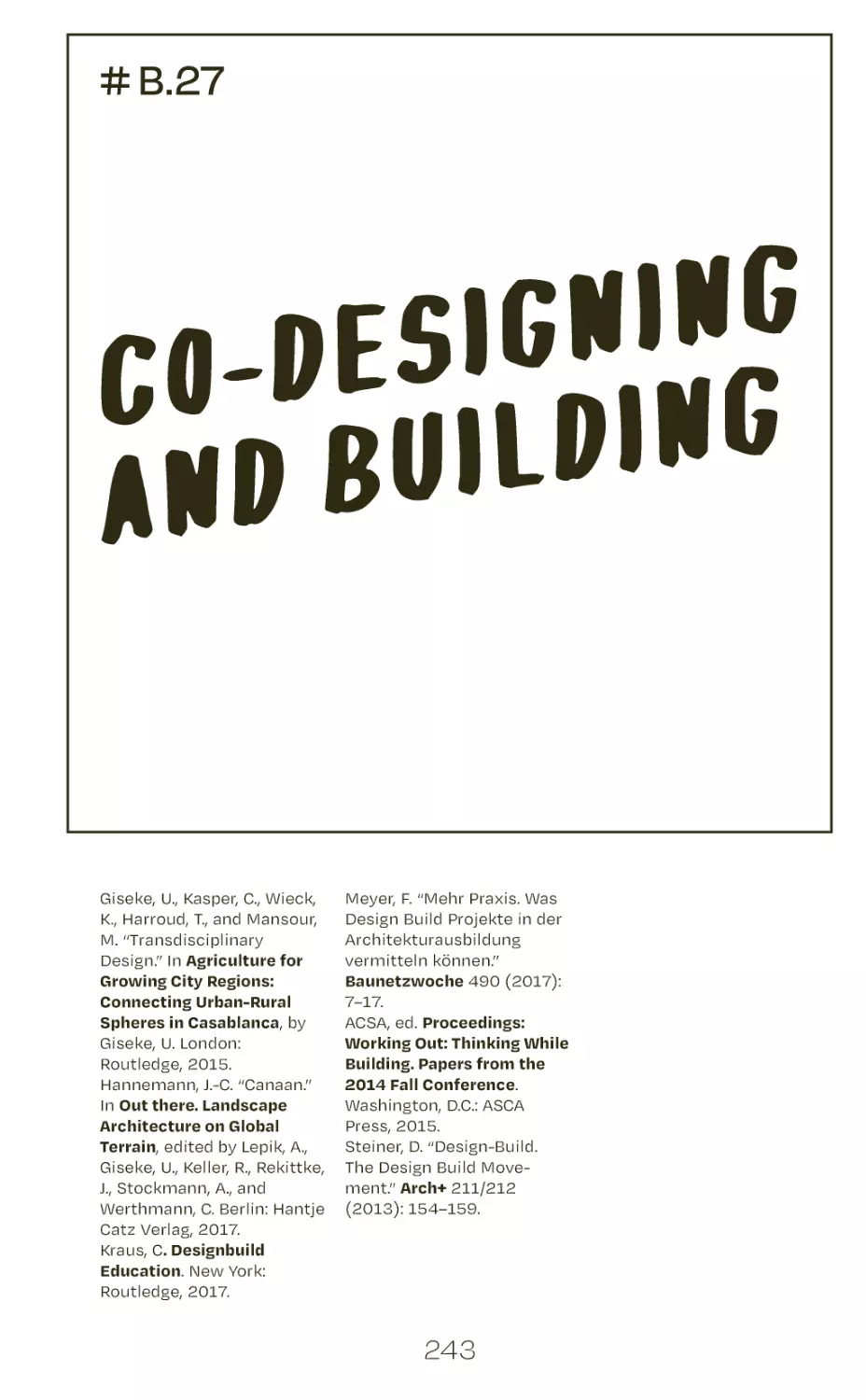 # B.27 co-designing and building