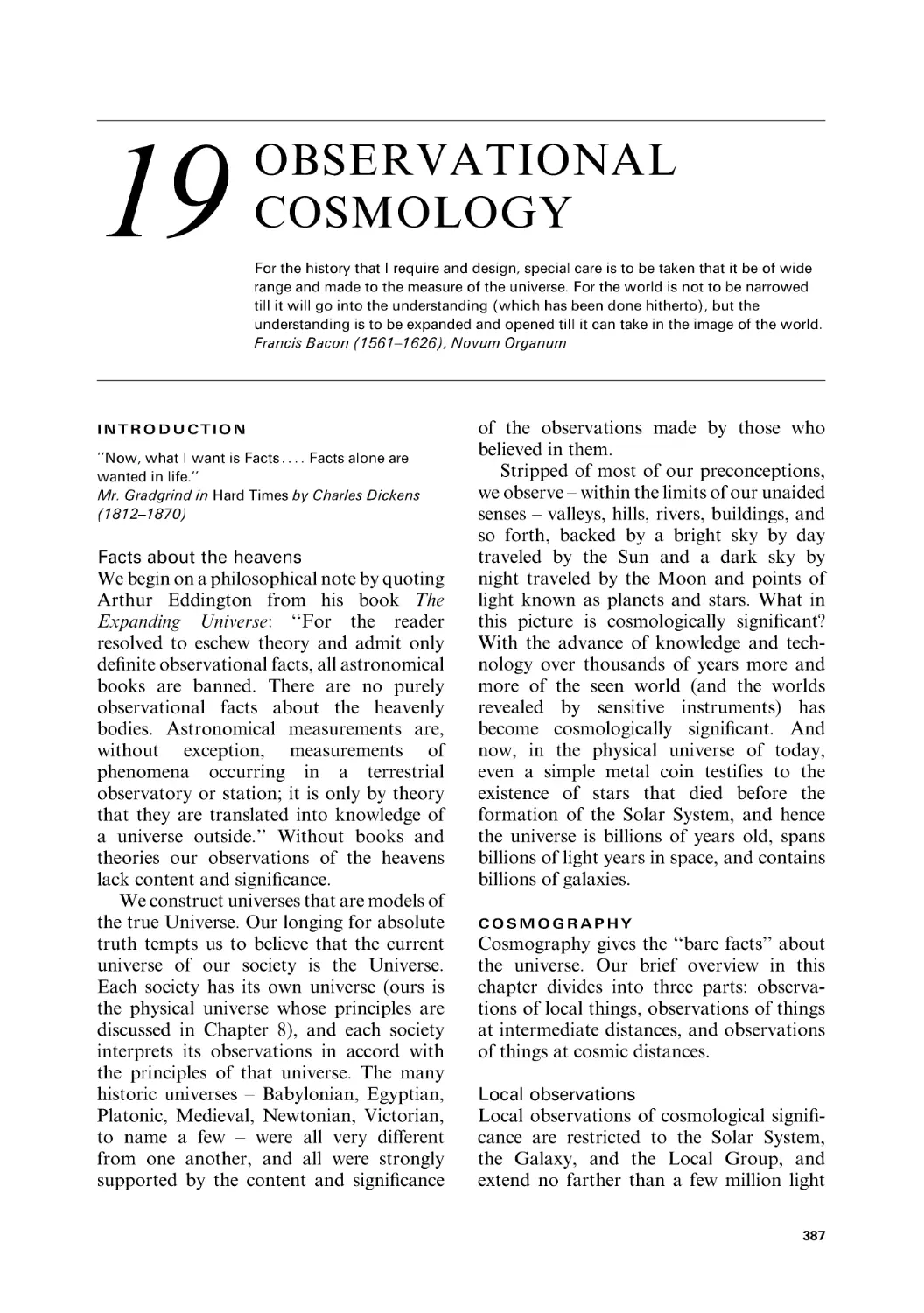 19 Observational cosmology