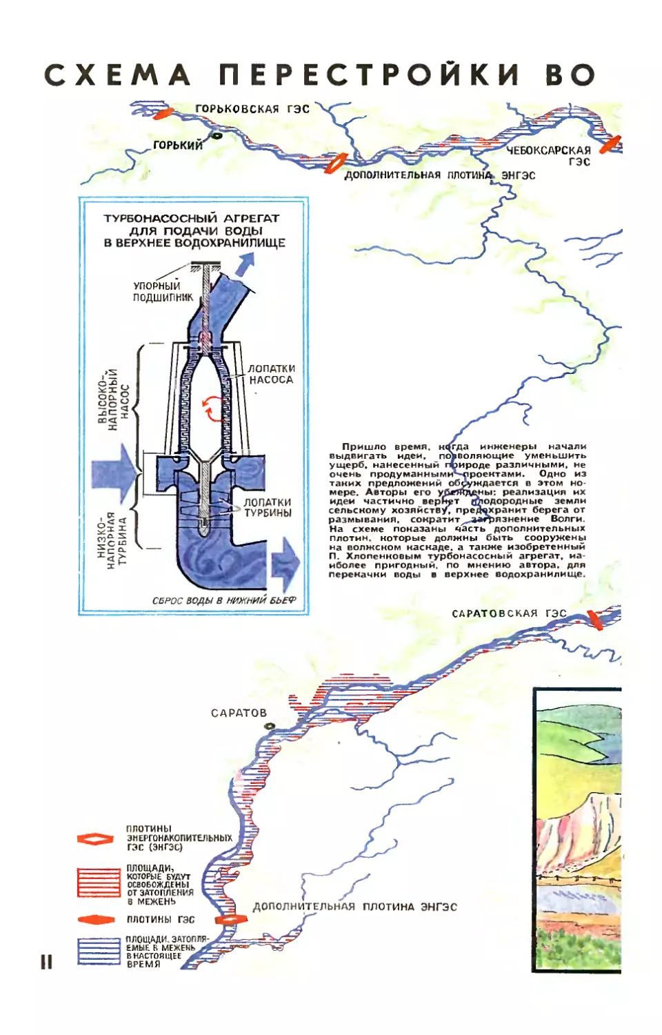 Рис. М. Аверьянова — Схема перестройки волжского каскада.
Рис. М. Аверьянова — Схема перестройки волжского каскада.