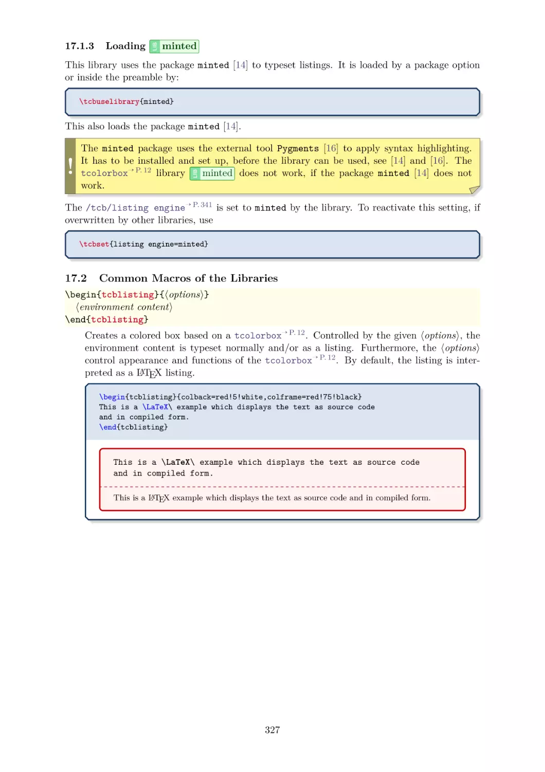 Loading `minted'
Common Macros of the Libraries