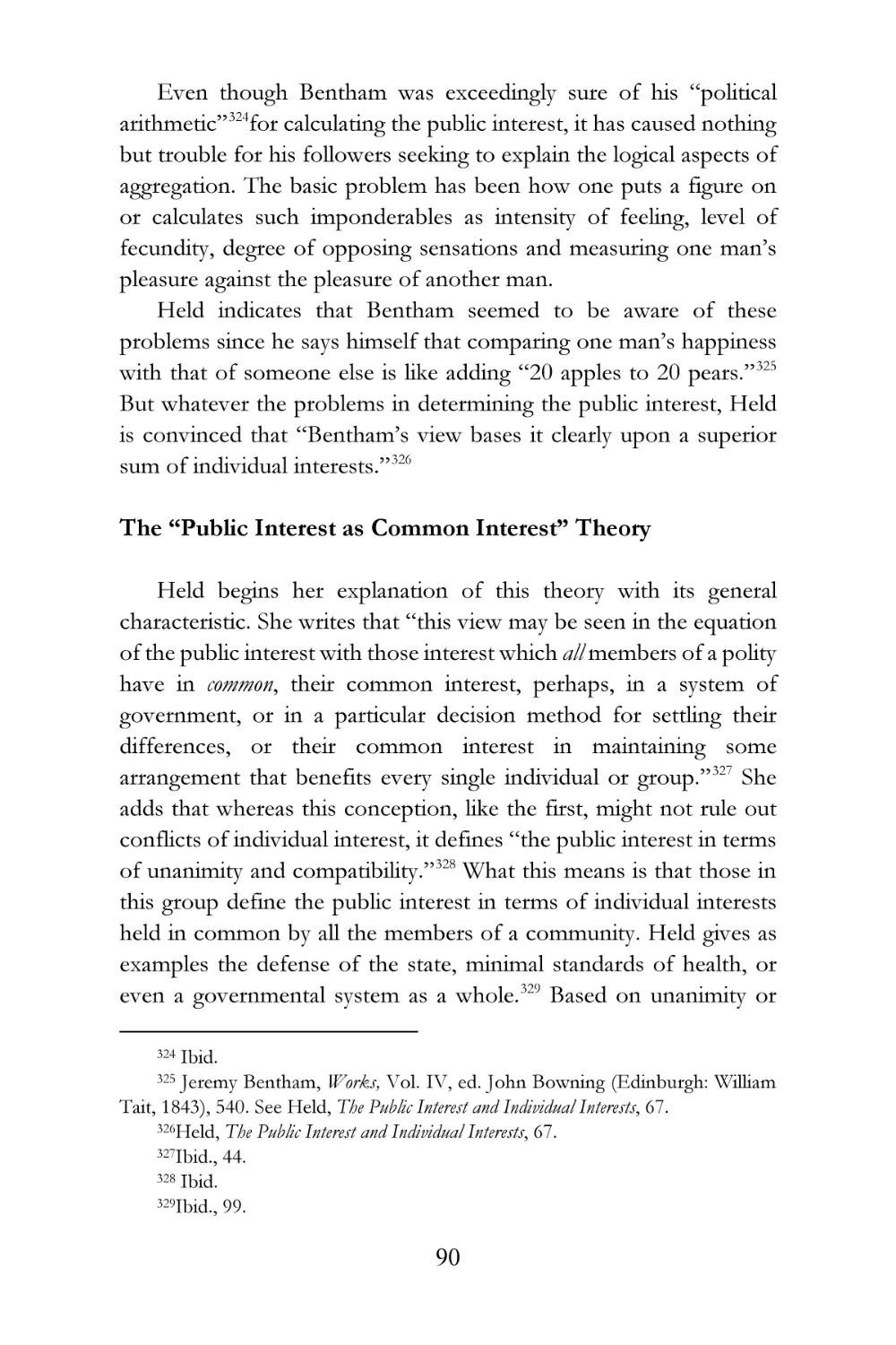 The “Public Interest as Common Interest” Theory