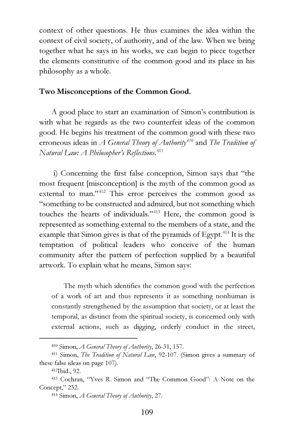 Two Misconceptions of the Common Good