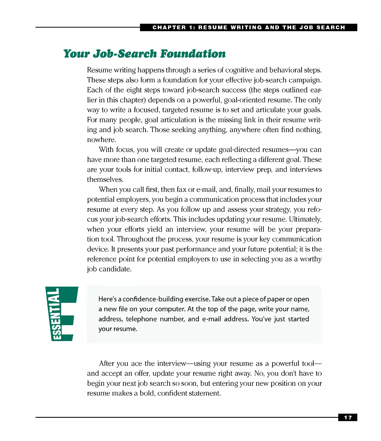 Your Job-Search Foundation