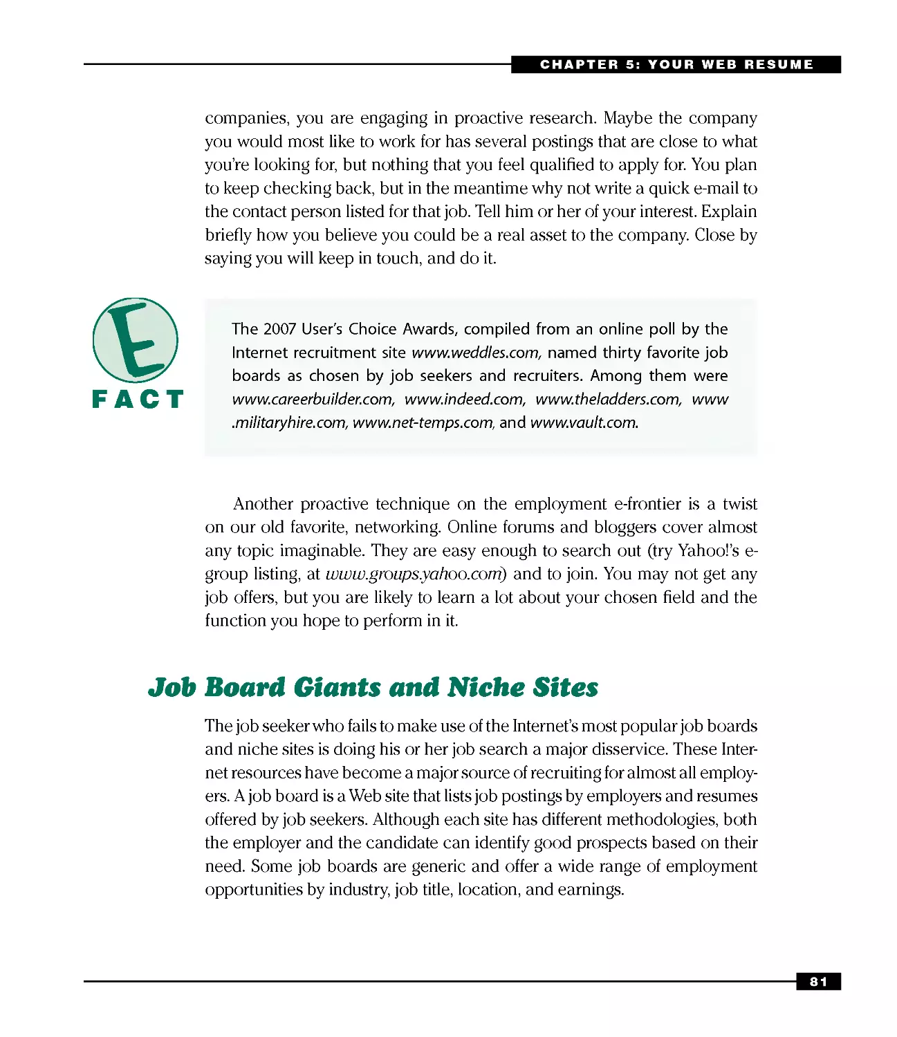 Job Board Giants and Niche Sites