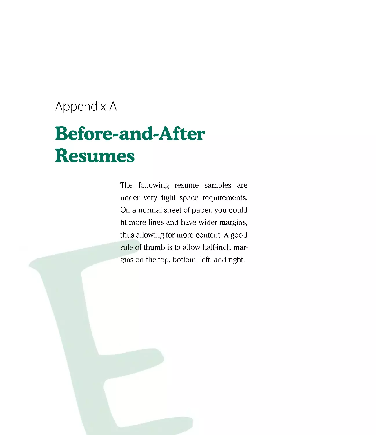 Appendix A: Before-and-After Resumes