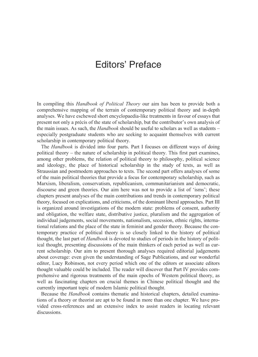 Editors’ Preface