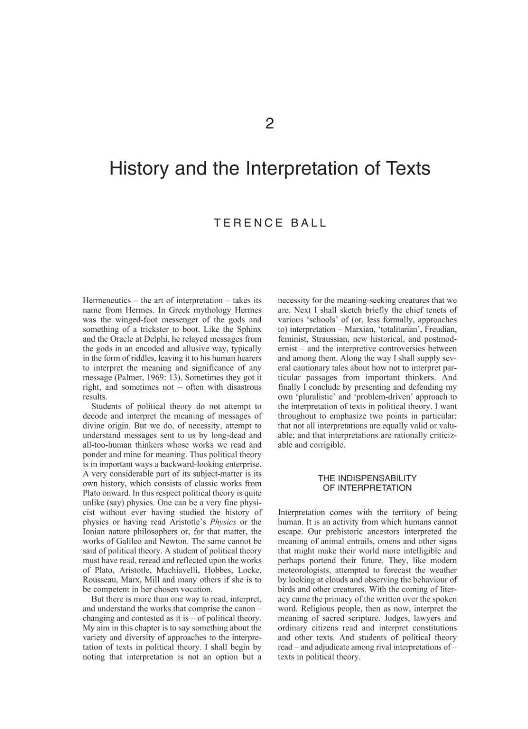 2 History and the Interpretation of Texts