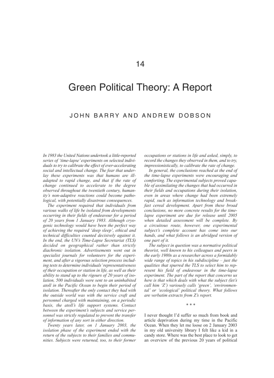 14 Green Political Theory