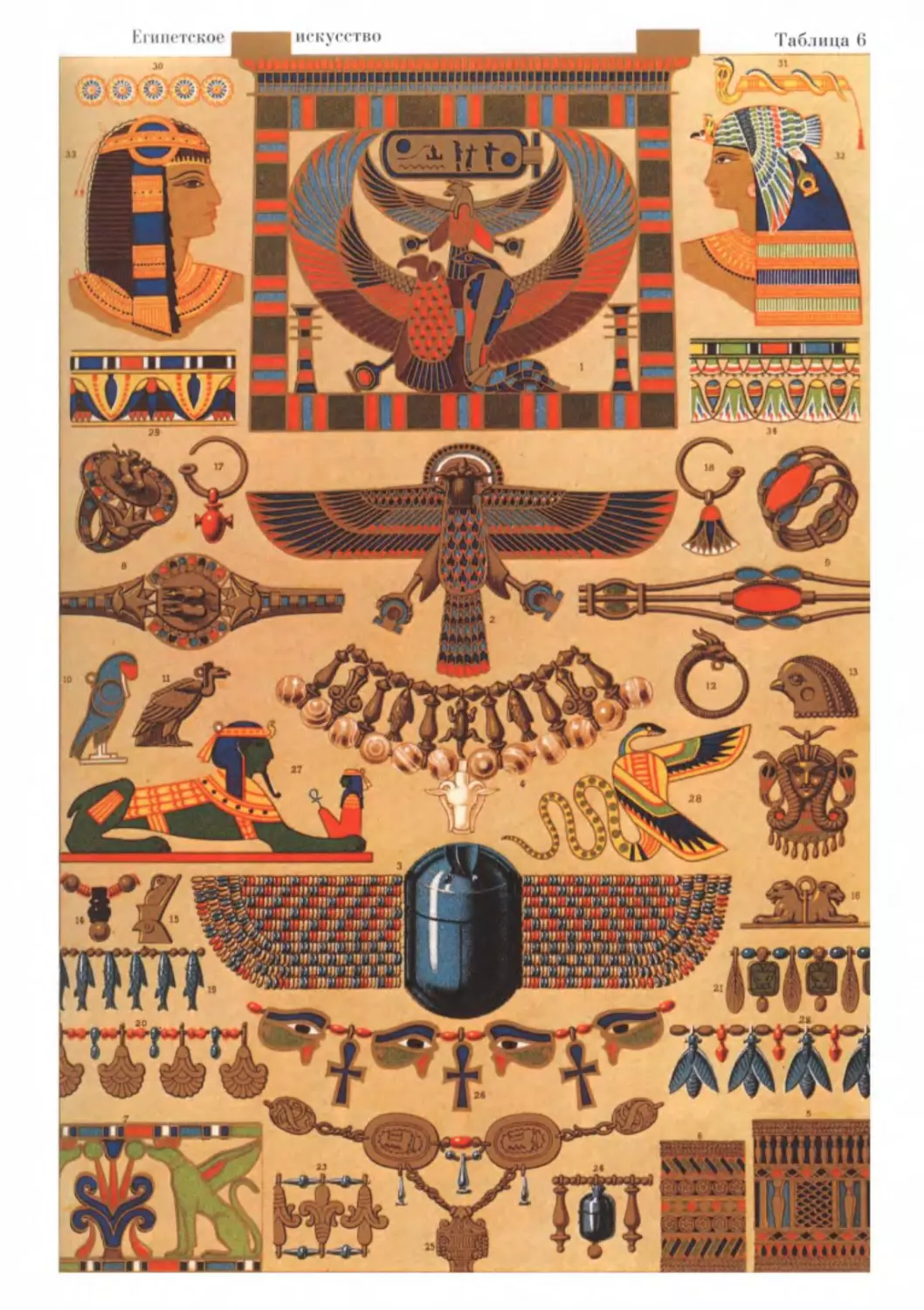 Египетское искусство цвет