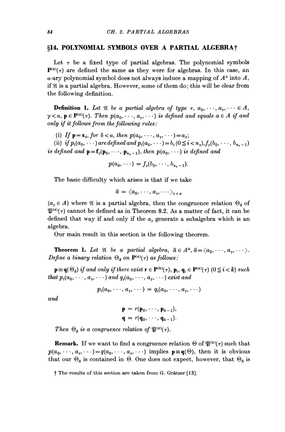 §14. Polynomial Symbols over a Partial Algebra