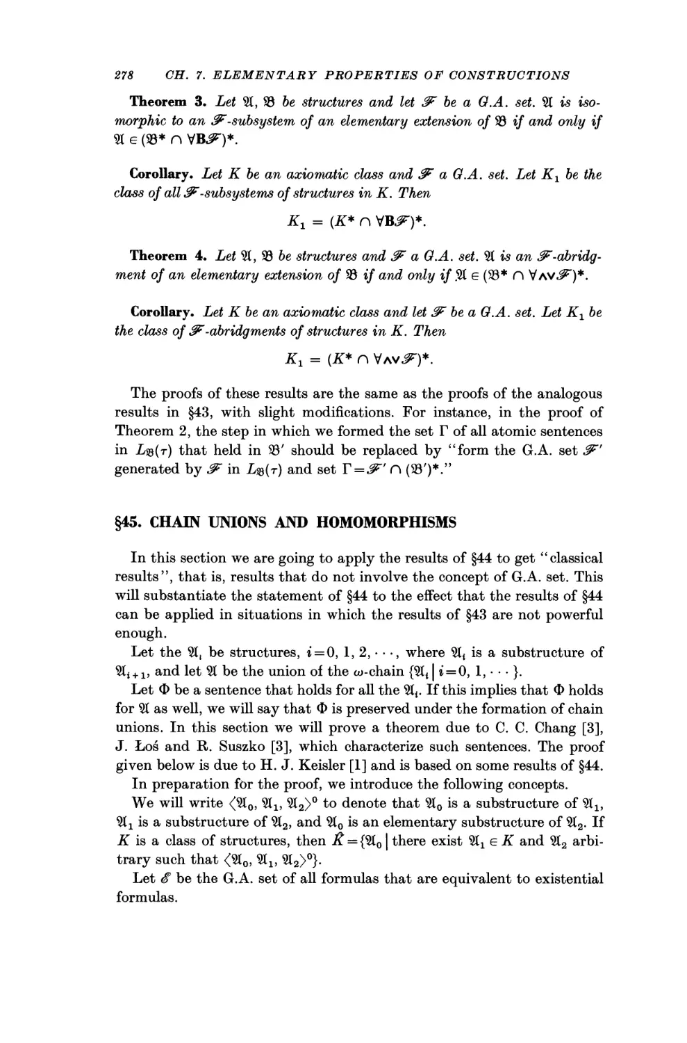 §45. Chain Unions and Homomorphisms