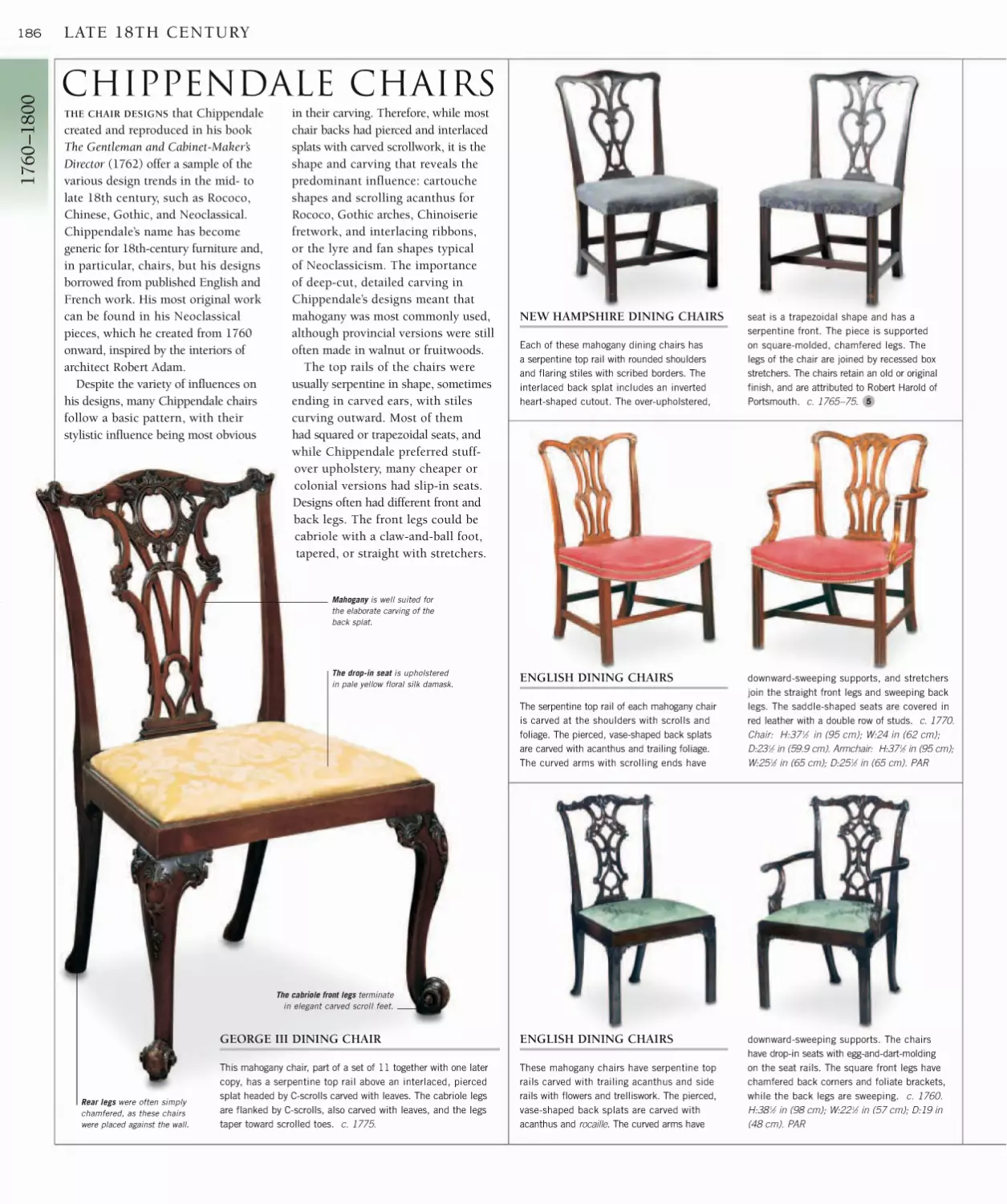 186 Chippendale Chairs