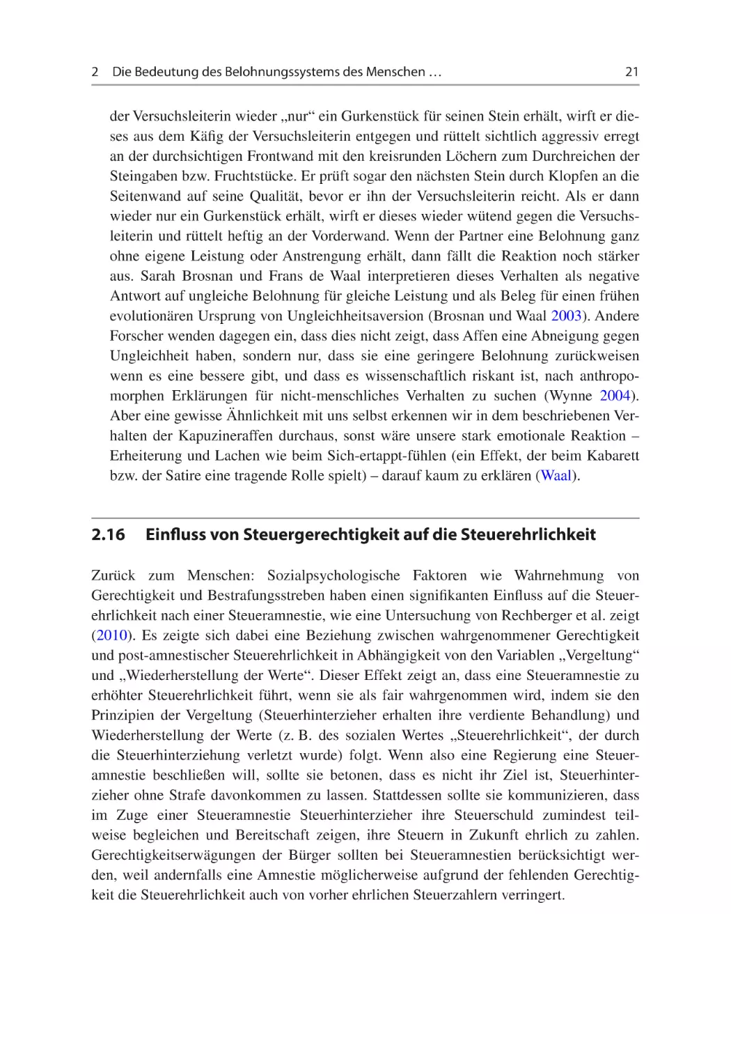 2.16	Einfluss von Steuergerechtigkeit auf die Steuerehrlichkeit