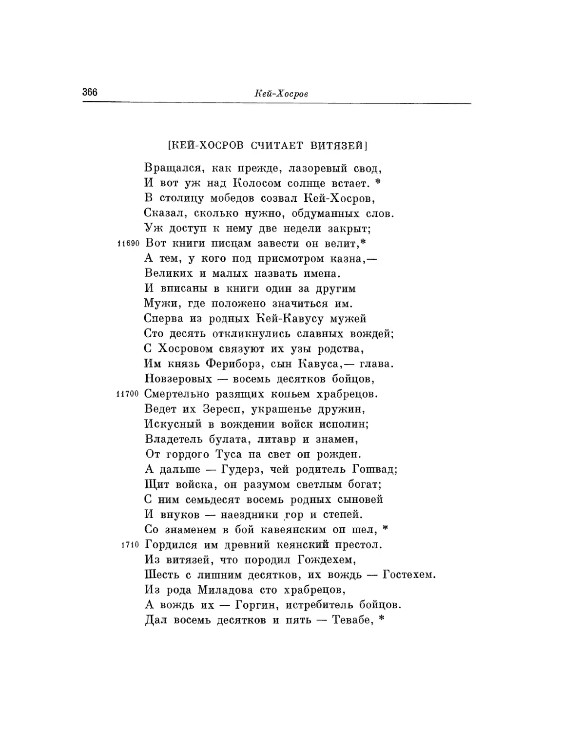 Кей-Хосров считает витязей