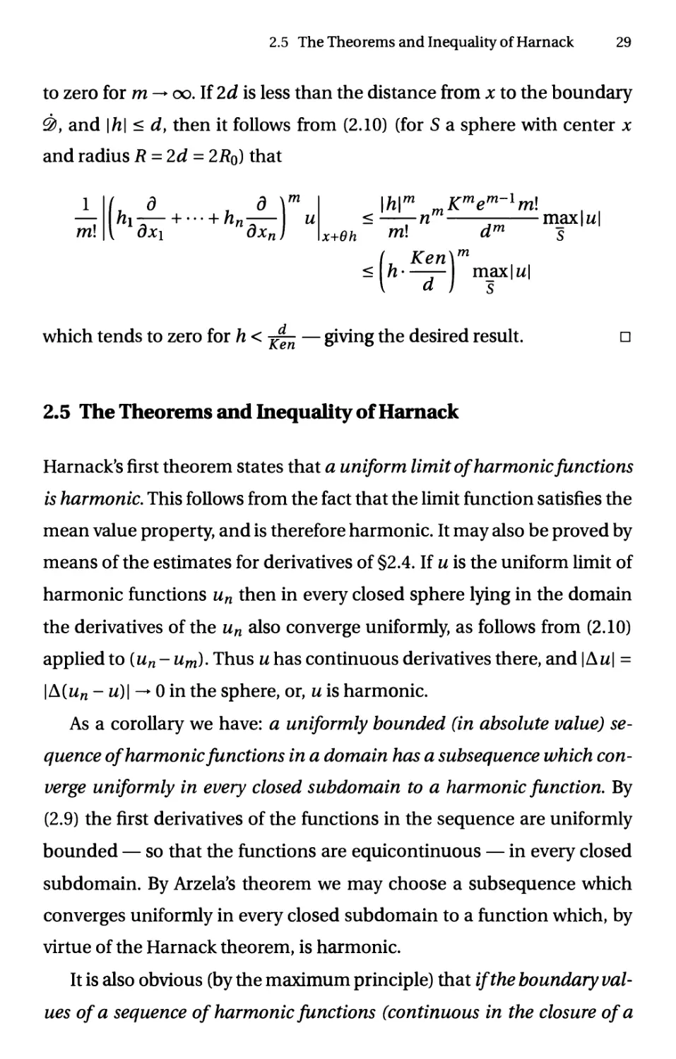 2.5 The Theorems and Inequality of Harnack