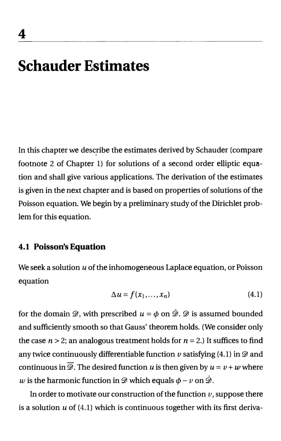 4. Schauder Estimates
4.1 Poisson's Equation