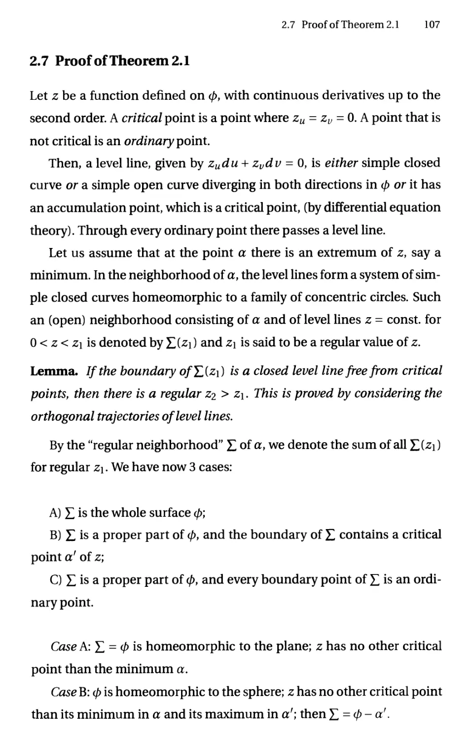 2.7 Proof of Theorem 2.1