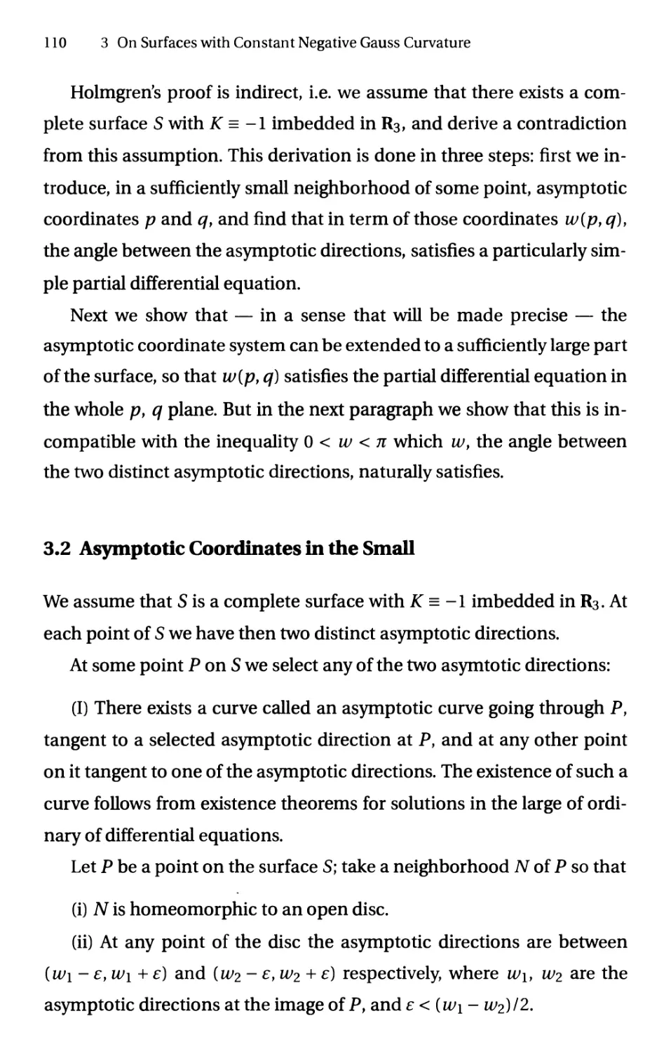 3.2 Asymptotic Coordinates in the Small