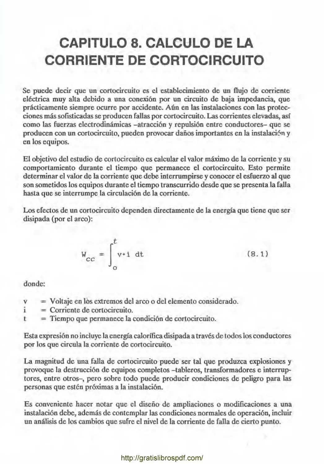 8. Cálculo de la Corriente de Cortocircuito