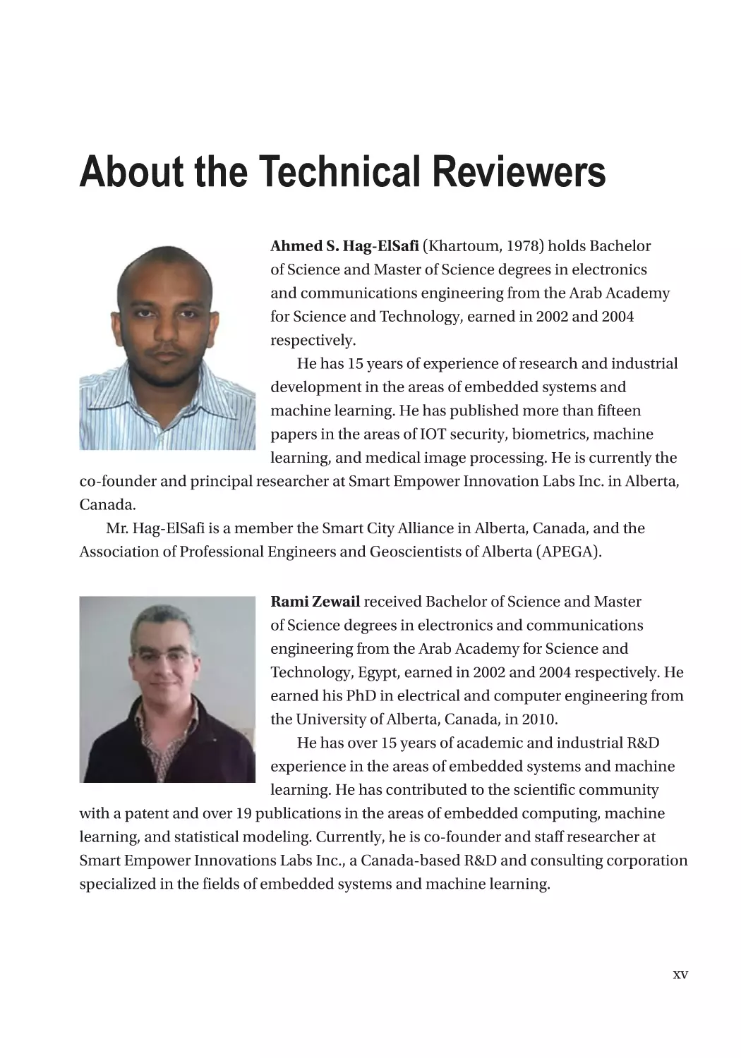 About the Technical Reviewers