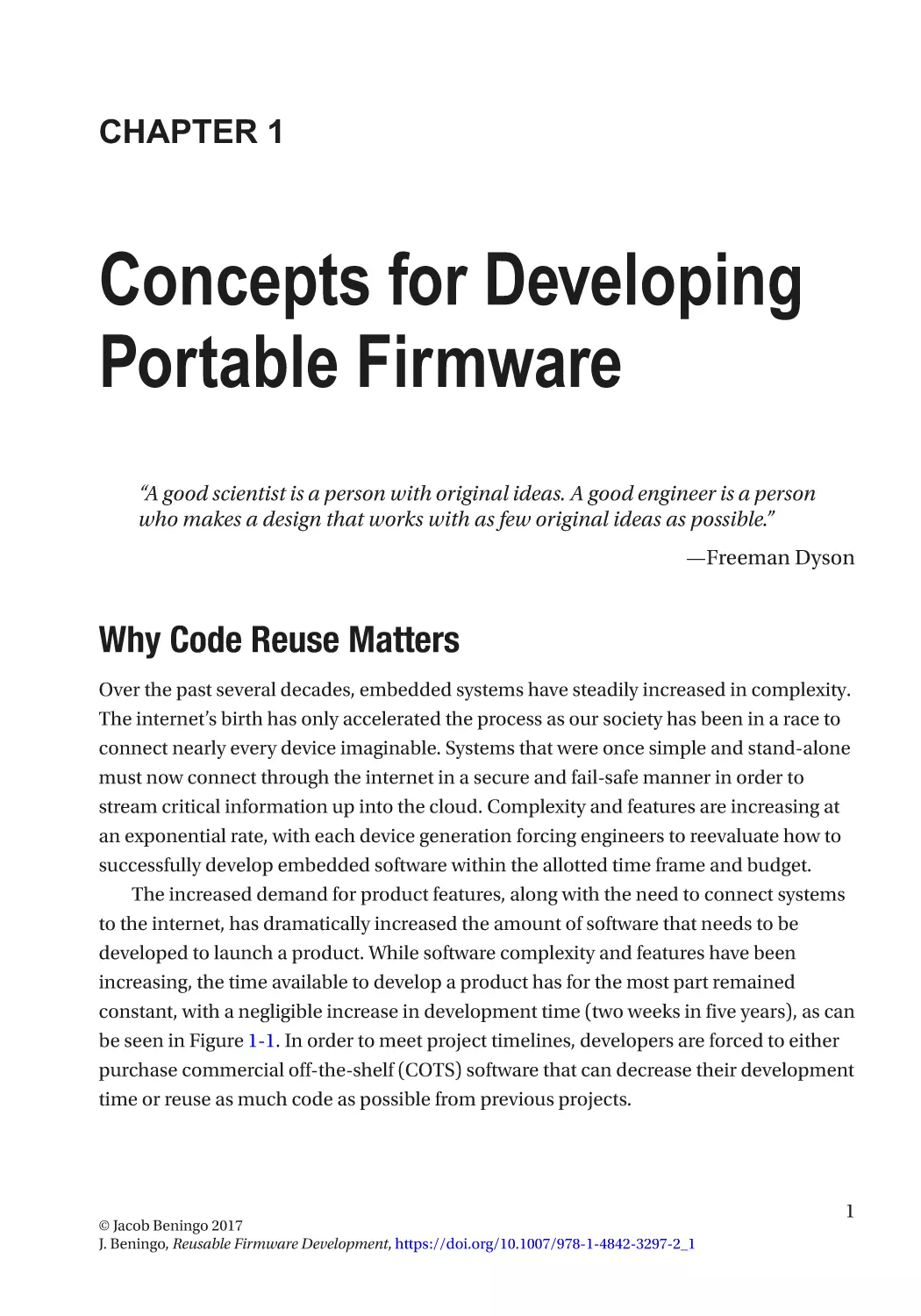 Chapter 1
Why Code Reuse Matters