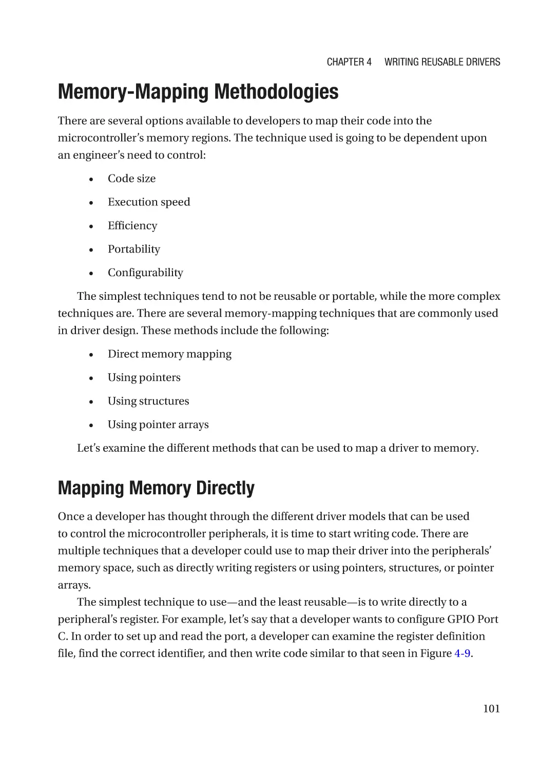Memory-Mapping Methodologies
Mapping Memory Directly