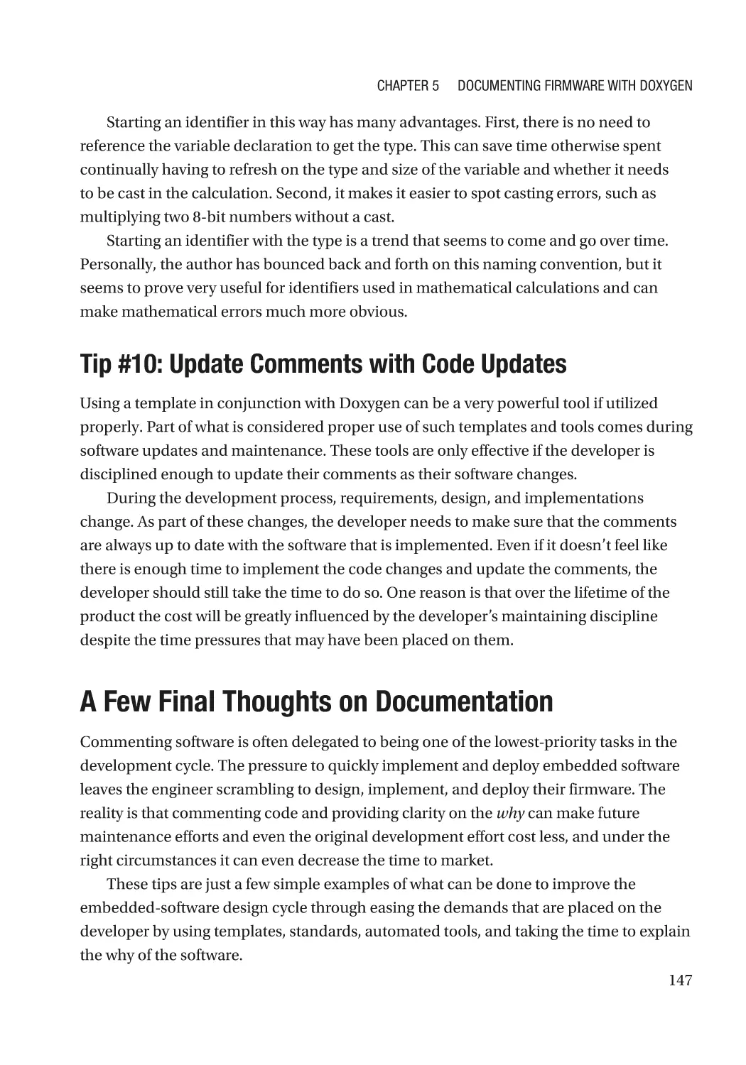 Tip #10
A Few Final Thoughts on Documentation