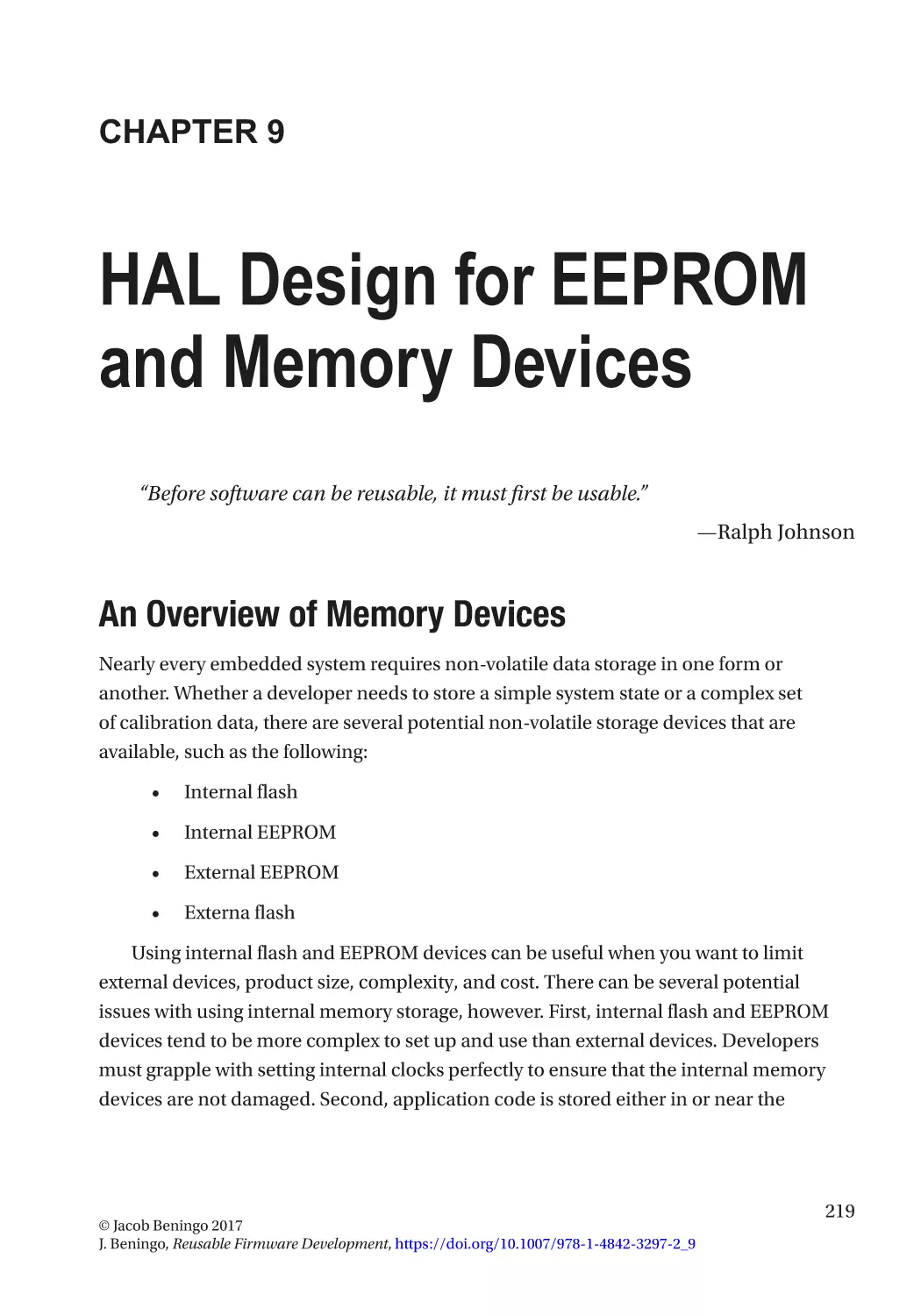Chapter 9
An Overview of Memory Devices