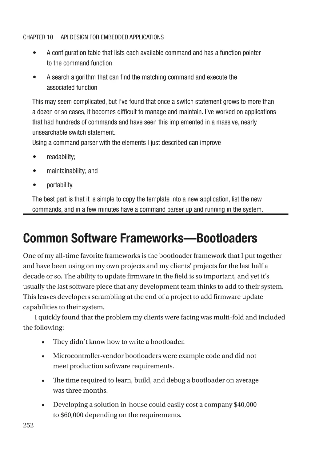 Common Software Frameworks—Bootloaders