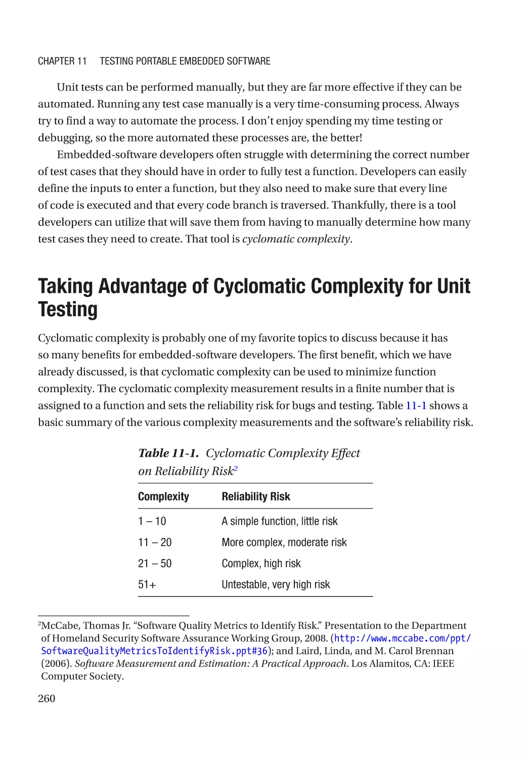 Taking Advantage of Cyclomatic Complexity for Unit Testing