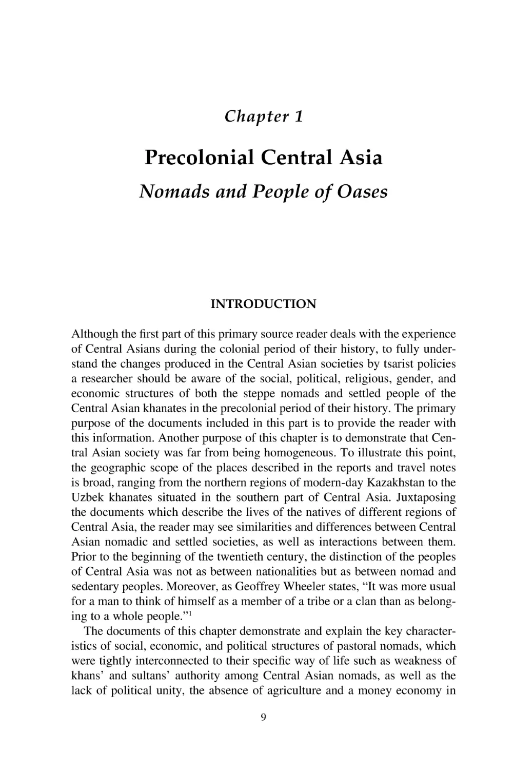 1. Precolonial Central Asia