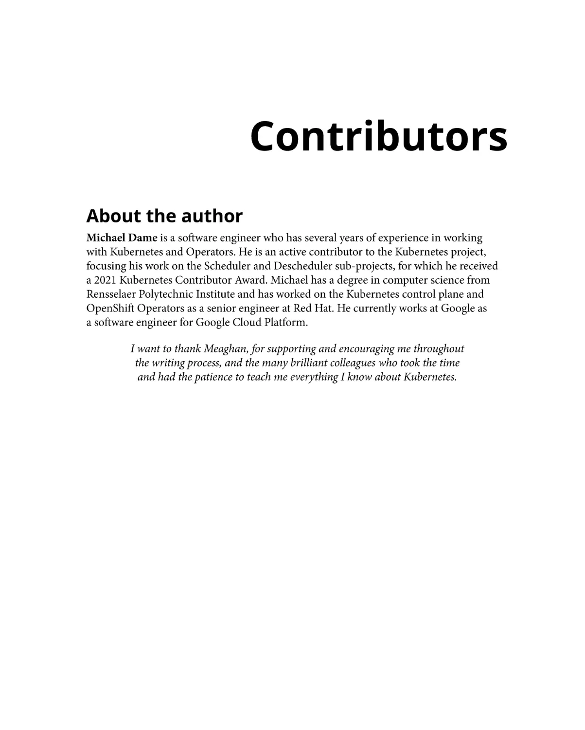 Contributors