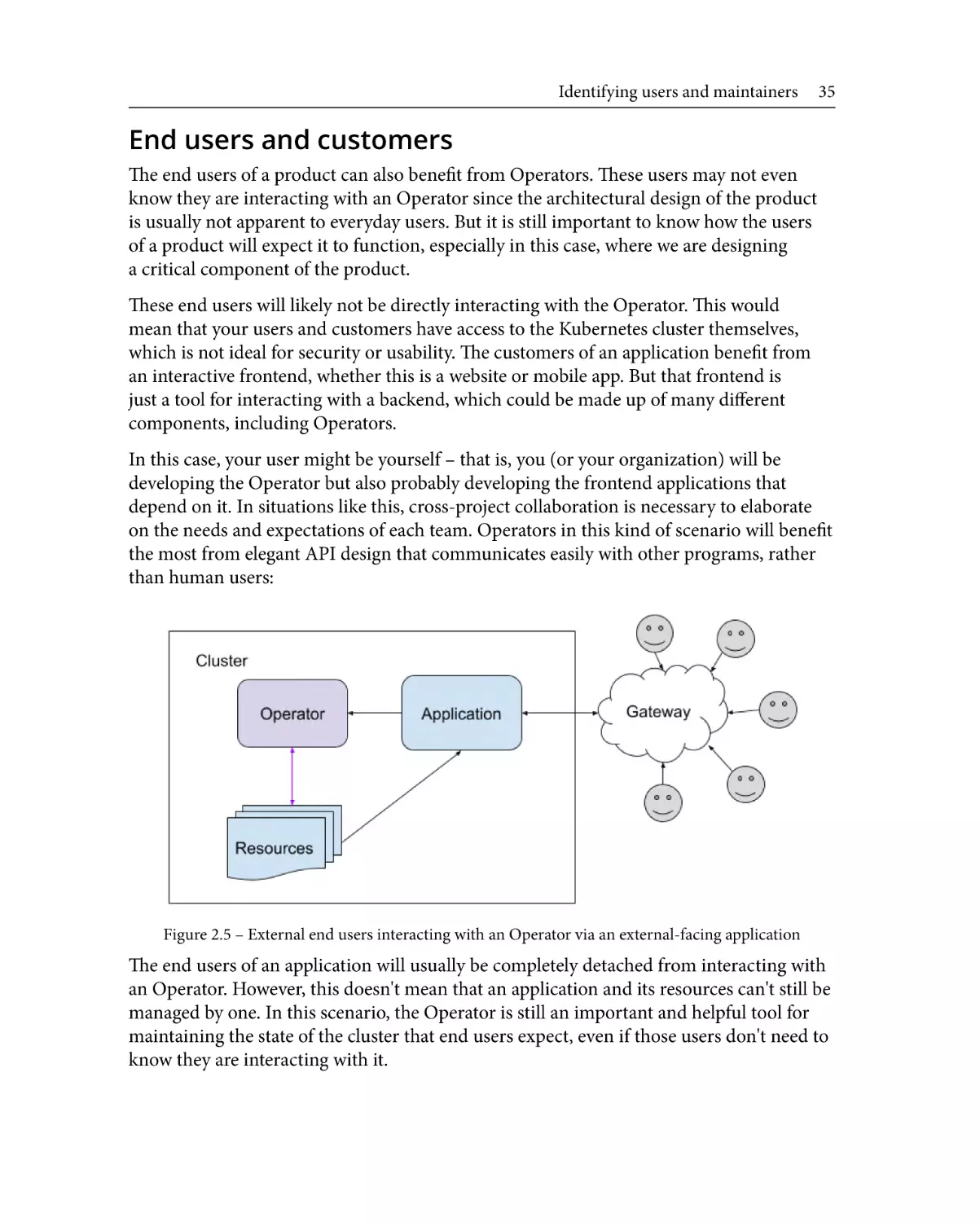 End users and customers