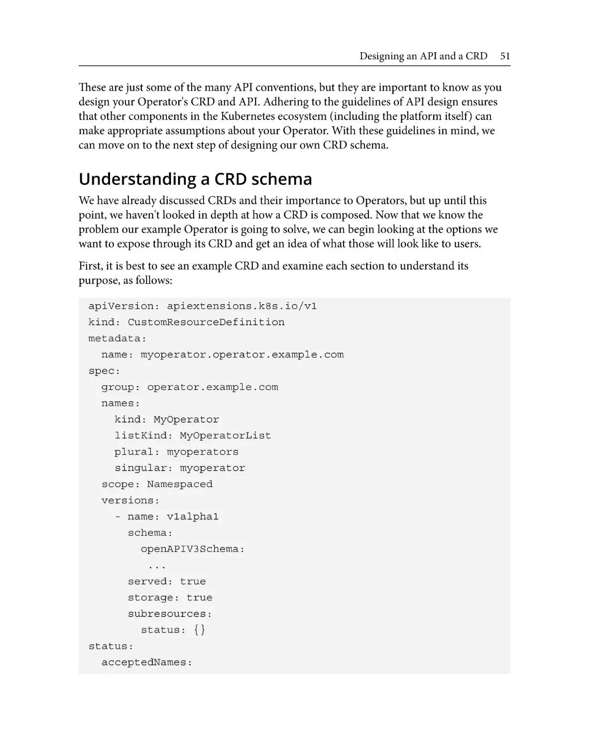 Understanding a CRD schema