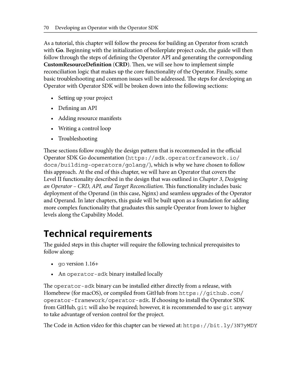 Technical requirements