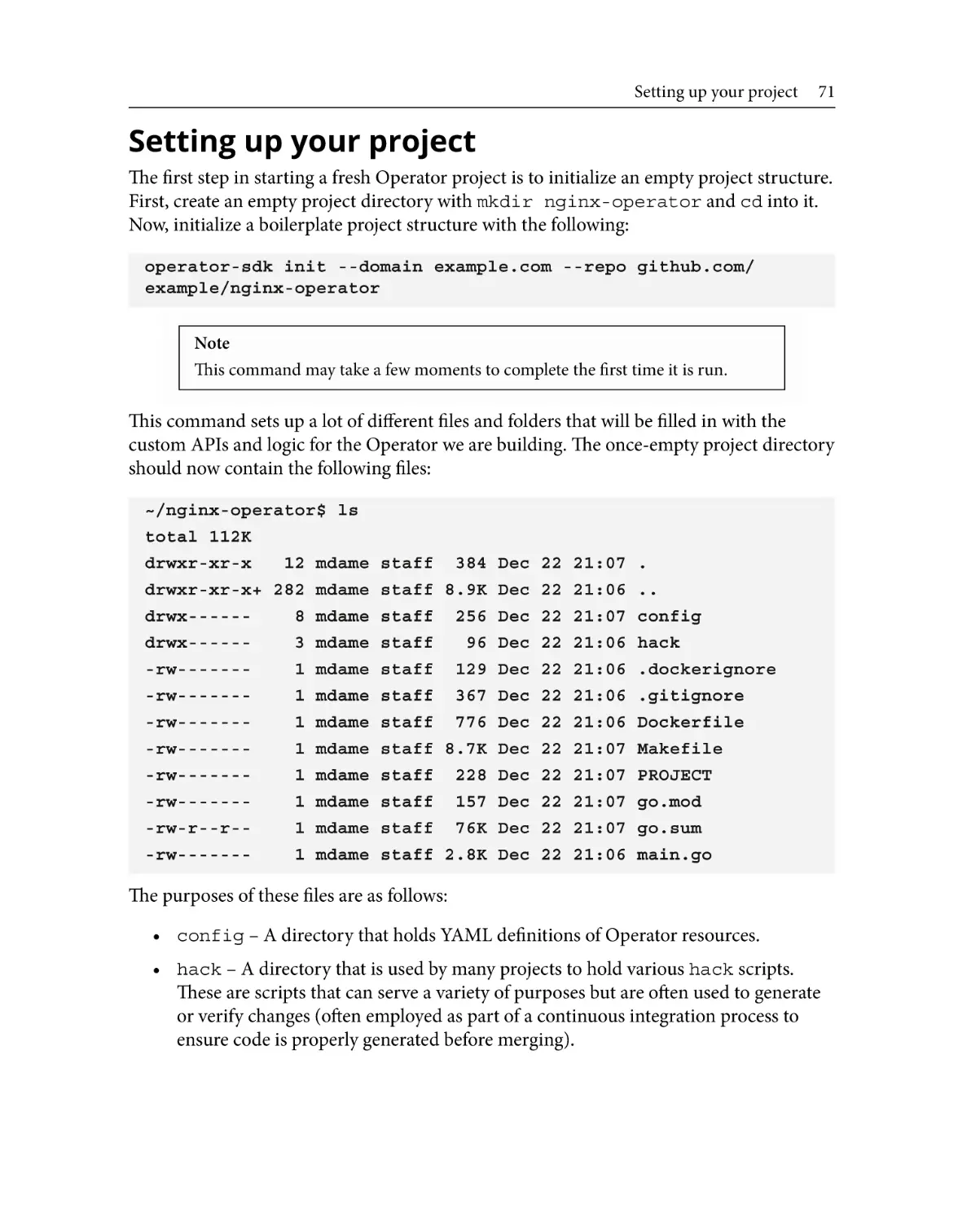 Setting up your project