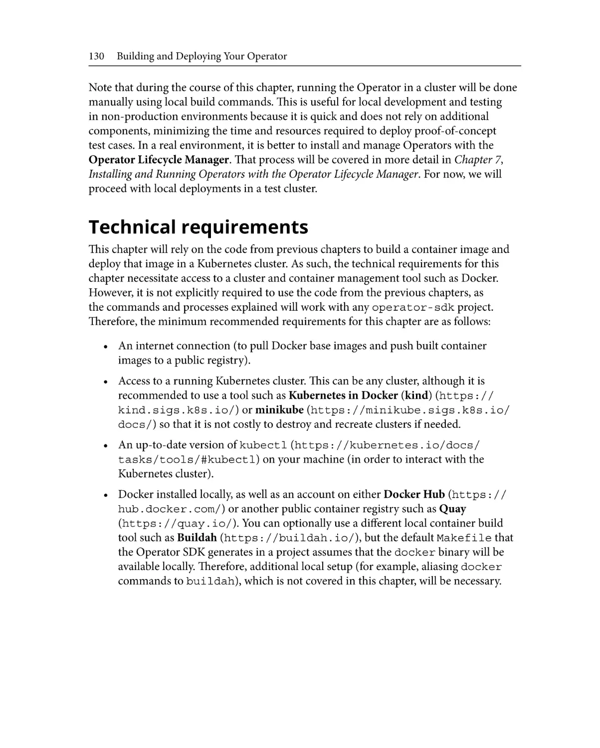 Technical requirements