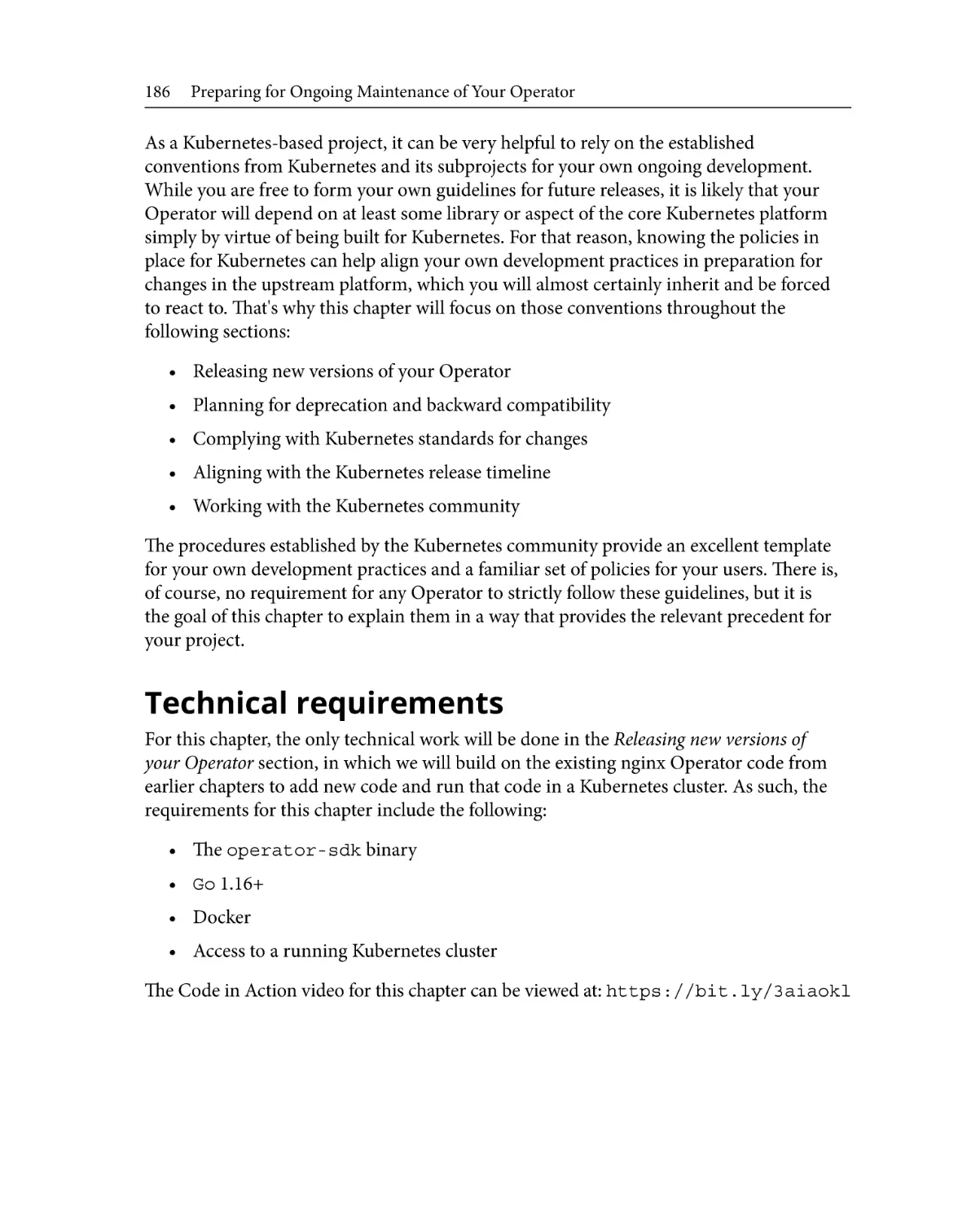 Technical requirements