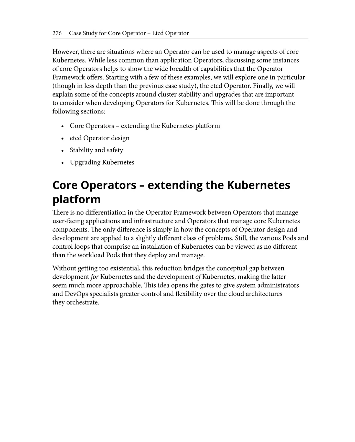 Core Operators – extending the Kubernetes platform