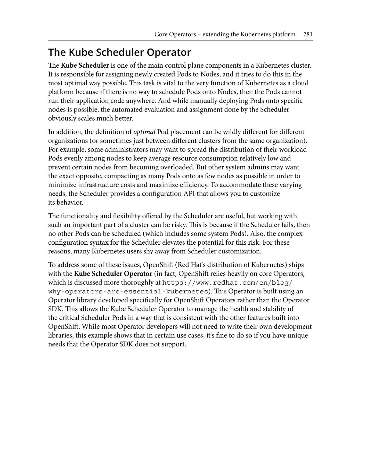 The Kube Scheduler Operator