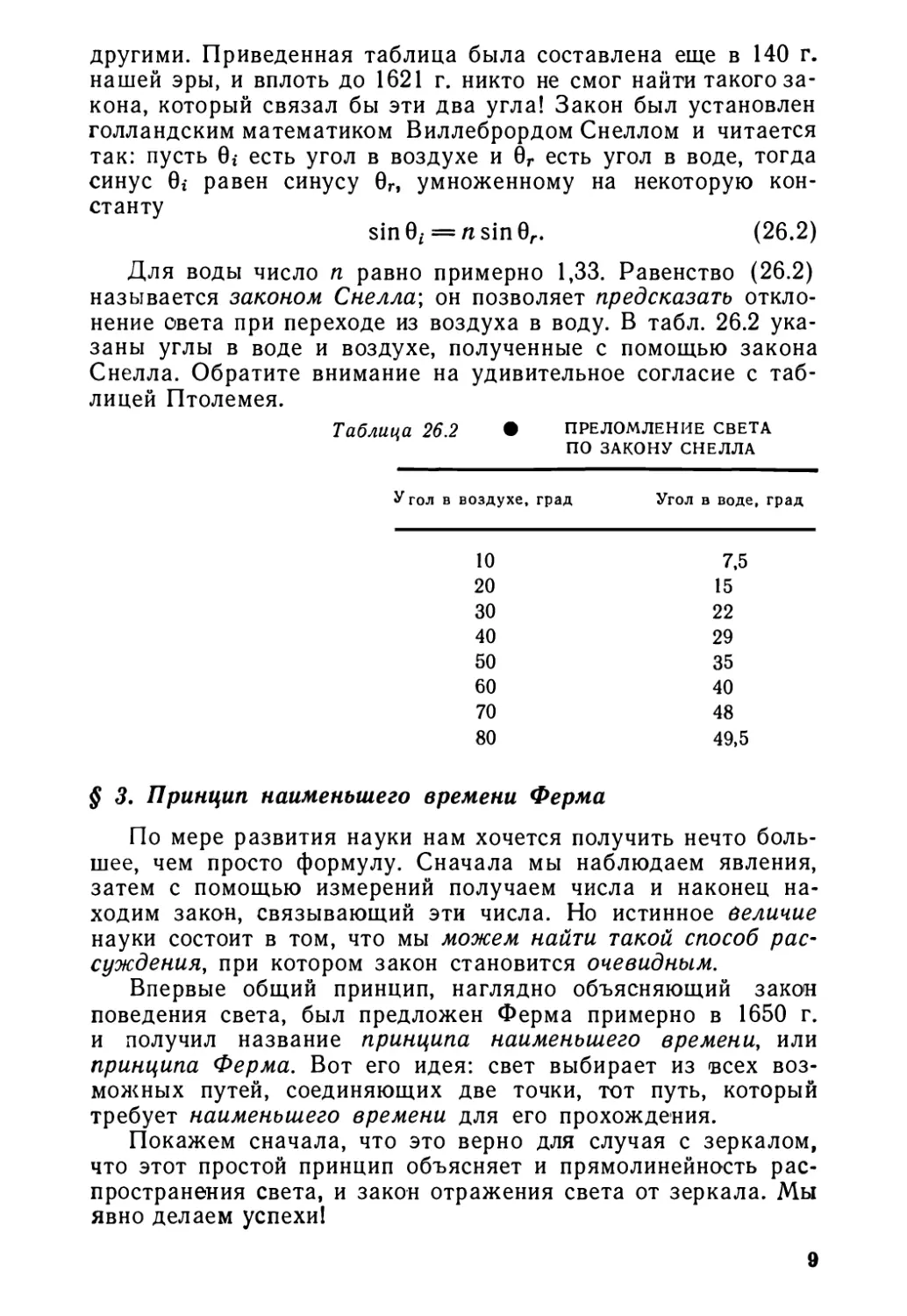 § 3. Принцип наименьшего времени Ферма