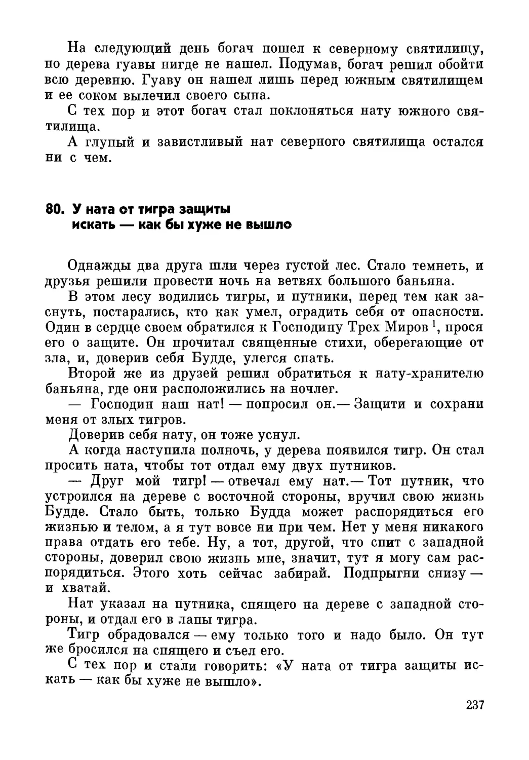 80. У ната от тигра защиты искать — как бы хуже не вышло