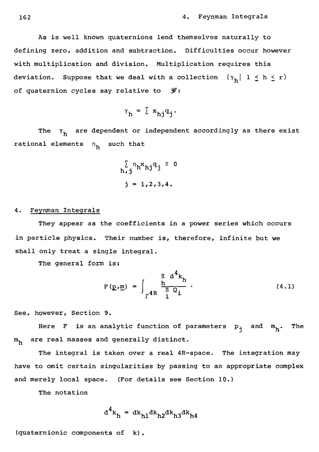 4. Feynman Integrals
