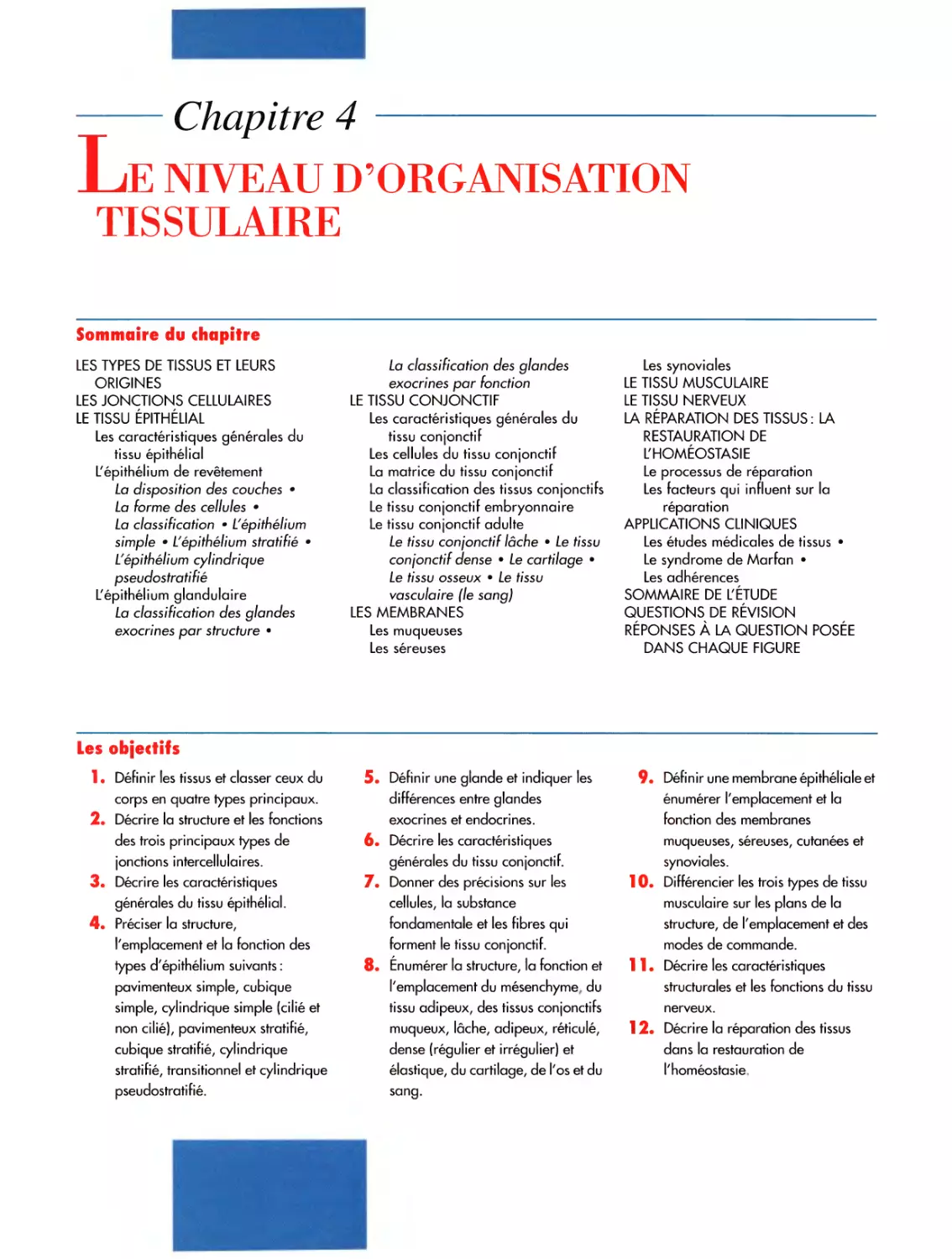 Chapitre 4  Le niveau d'organisation cellulaire