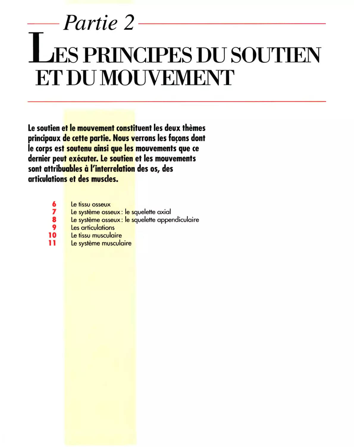 PARTIE 2 LES PRINCIPES DU SOUTIEN ET DU MOUVEMENT